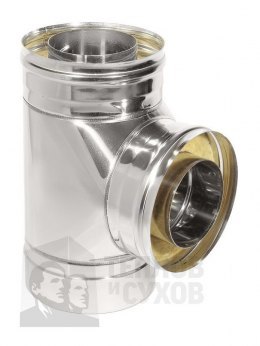 Тройник Термо 87* ТРТ-Р 304-0.8/304 D115/210* с хомутом